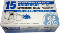 15" Plastic Trash Compactor Bags - 75 Pack by GE